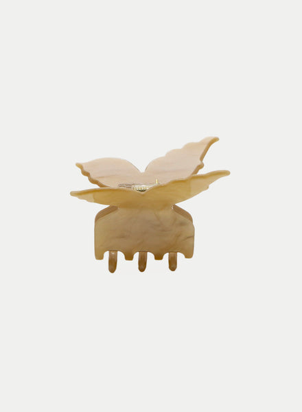 Champagne Butterfly Hair Claw XL