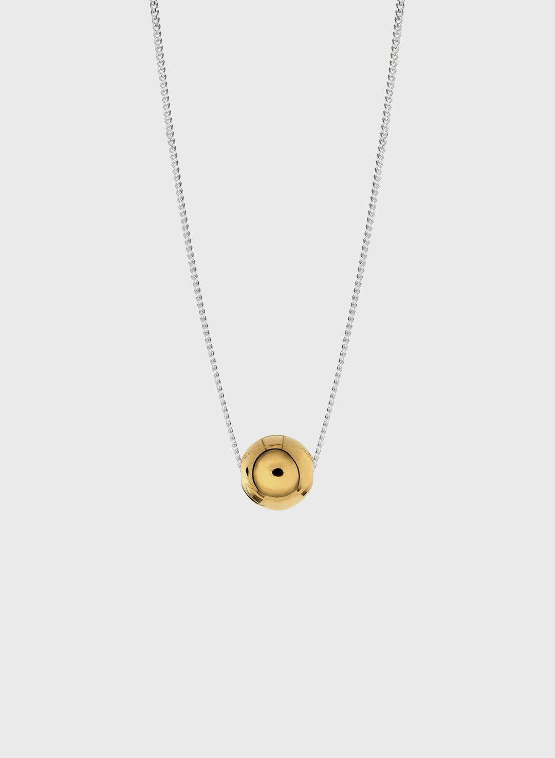 Bubble Pendant Necklace Gold Plated
