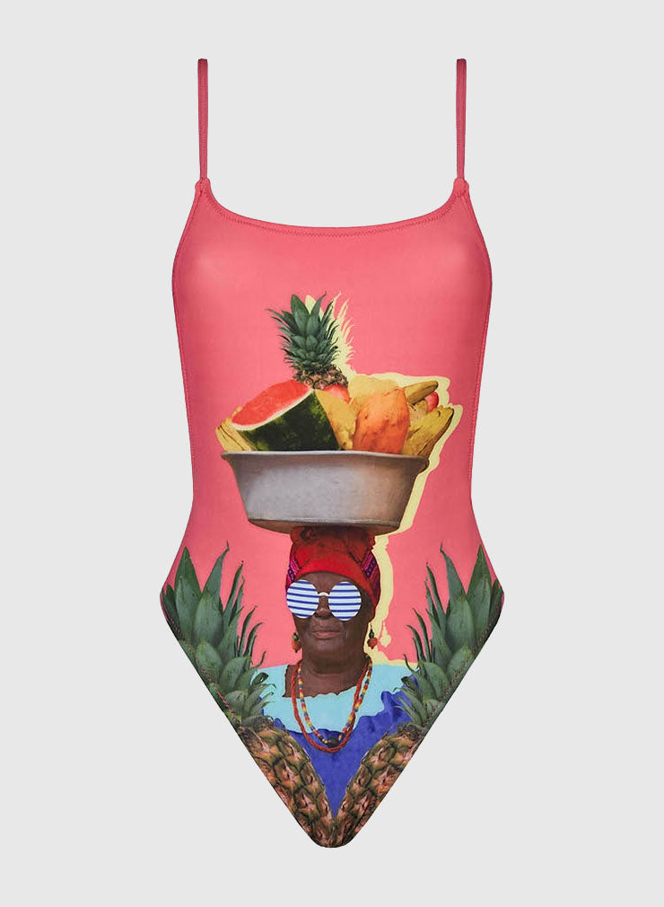 Palenquera Ribbed Plunge